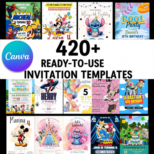 420+ Ready-to-Use Digital Invitation Templates